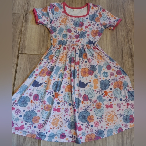 Disney Frozen Floral Ladies Dress M - Picture 1 of 1